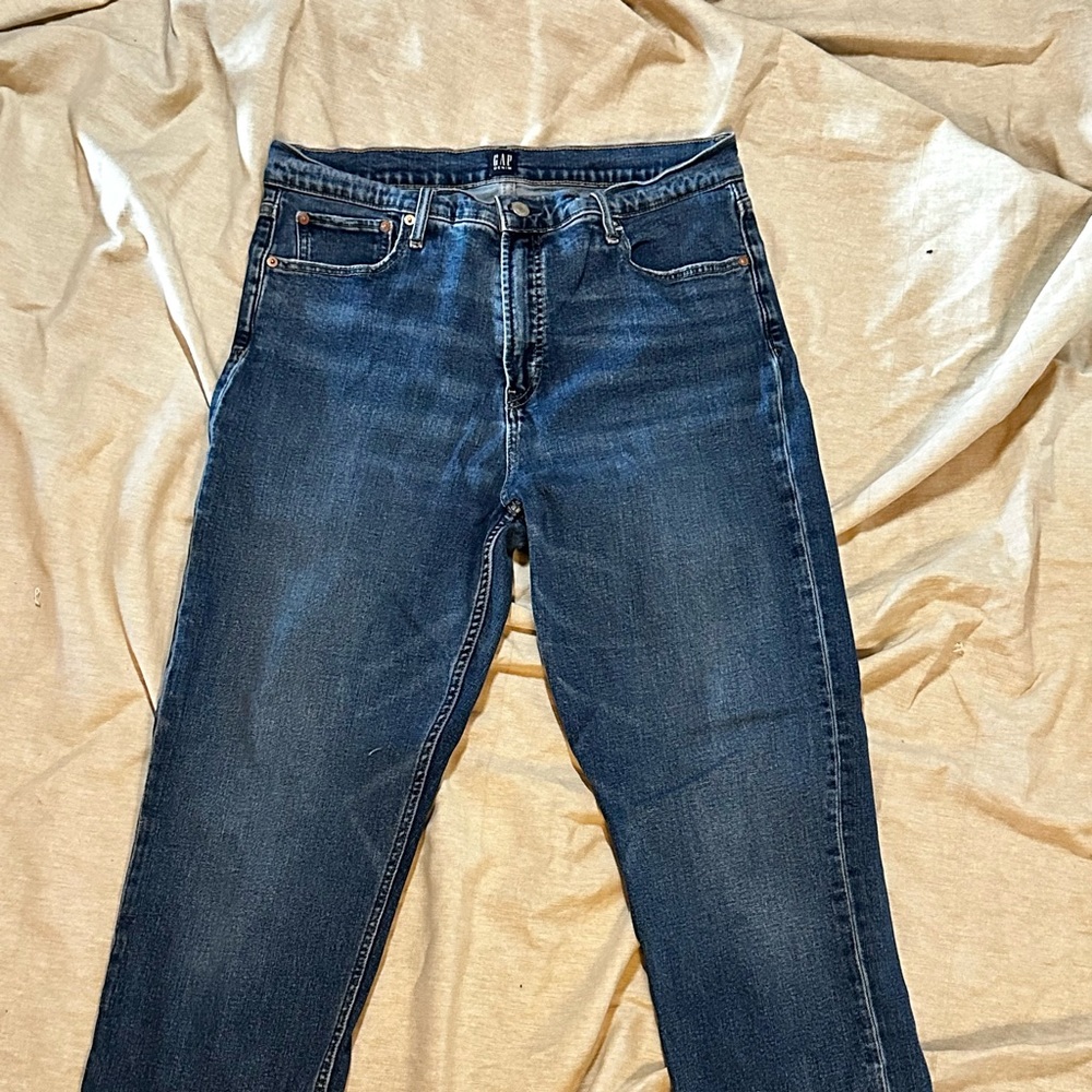 Gap High Waisted Straight Leg Jeans — 29” Inseam